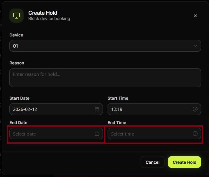 Start update / install